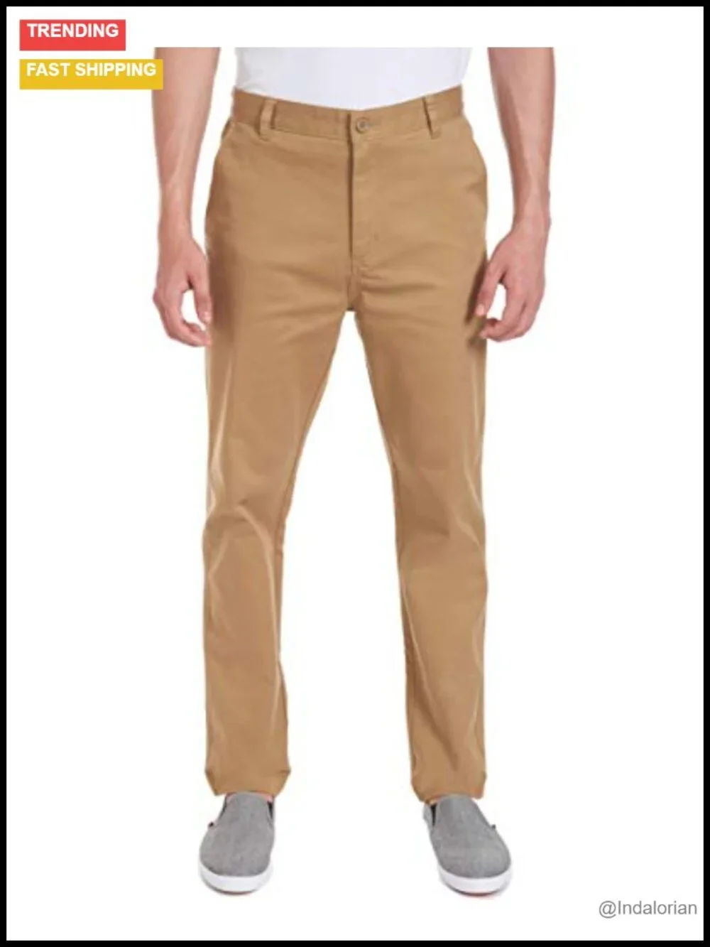 Young Men's Flat Front Stretch Twill Pant Uniform